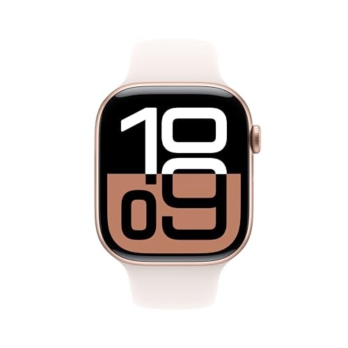 APPLE WATCH SERIES 10 GPS ROSEGOLD ALUMINUM CASE LIGHT BLUSH 46MM M/L ZP/A