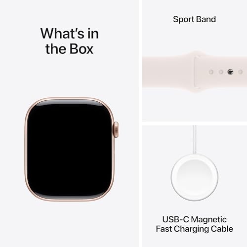 APPLE WATCH SERIES 10 GPS ROSEGOLD ALUMINUM CASE LIGHT BLUSH 46MM M/L ZP/A
