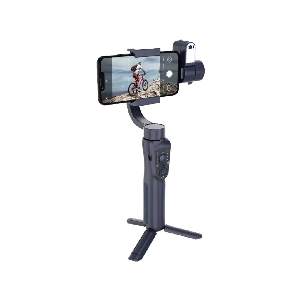 Porodo Anti-Shake Gimbal Gimbal with AI Tracker - Black