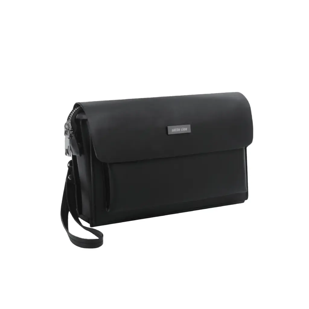 Green Lion Mara Clutch Bag - Black