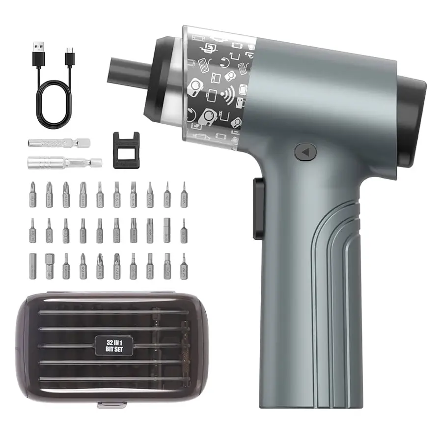 Green Lion 35 in1 Electric Screwdriver Set - Black