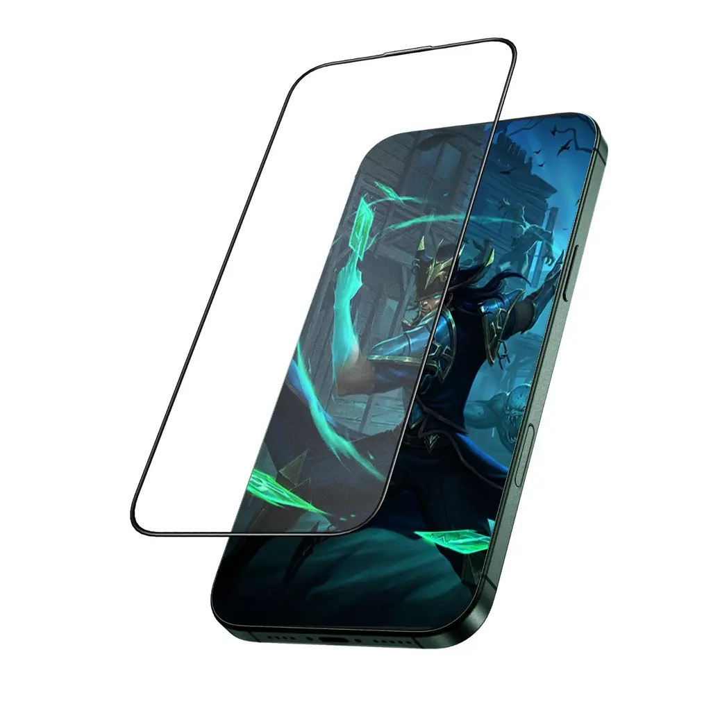 Green Lion 9H Steve Matte Privacy Glass Protector for iPhone 16 Pro - Black