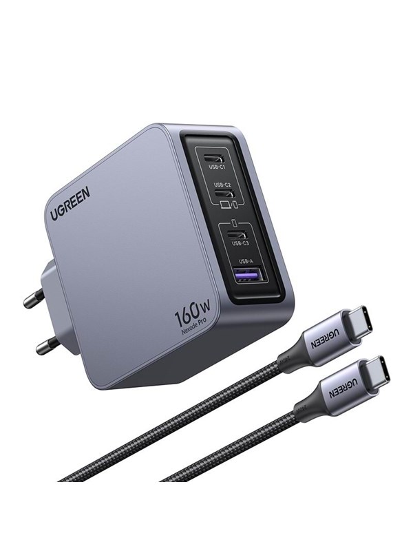 UGREEN 25877 Nexode Pro 160W 4-Port GaN Fast Charger Set EU