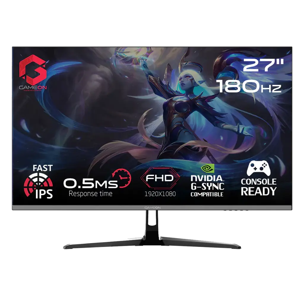 GAMEON GOPS27180IPS 27" FHD, 180Hz, 0.5ms Fast IPS HDMI 2.1 Gaming Monitor (Support PS5)