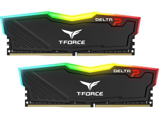 [TF3D416G3600HC18JDC01] TEAMGROUP TFORCE DELTA RGB DDR4 16GB(2X8) 3600 BLACK RAM