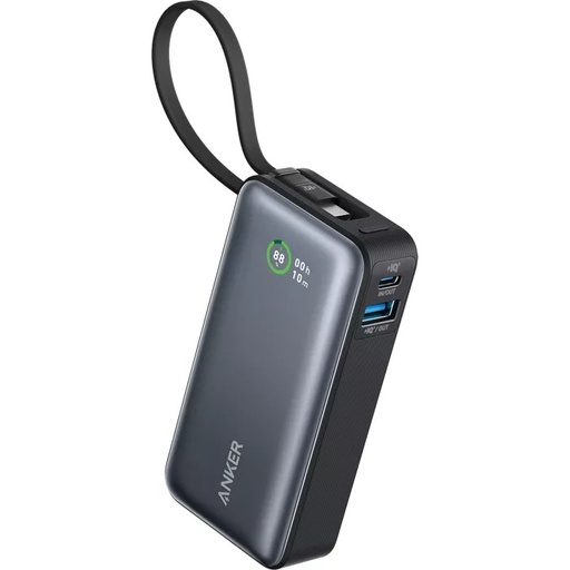 [A1259H11] ANKER 533 NANO POWER BANK 30W BUILT-IN USB-C CABLE BLACKAN