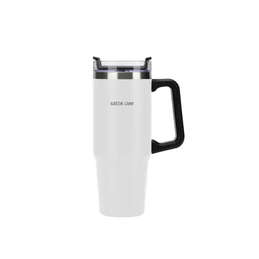 [GNVACTVMUGWH] Green Lion Vacuum Travel Mug - White