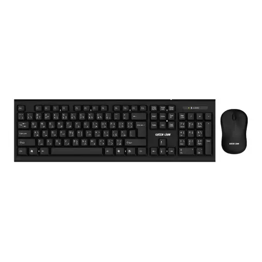 [GNWS24GKEYMBK] Green Lion Wireless keyboard and Mouse - Black