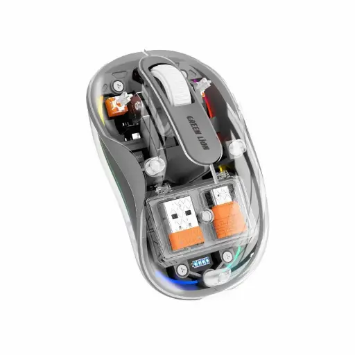 [GNTUMS2MSEGY] Green Lion Wireless Turtle Mouse 2400DPI - Gray