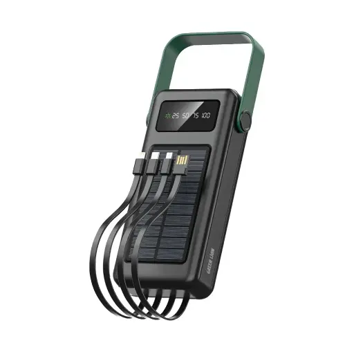 [GNSLRPB30KBK] Green Lion Solar Max 30000mAh PowerBank - Black