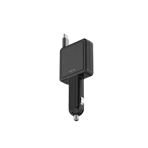 [GNRTPD30CCBK] Green Lion Retractable 30W Car Charger - Black