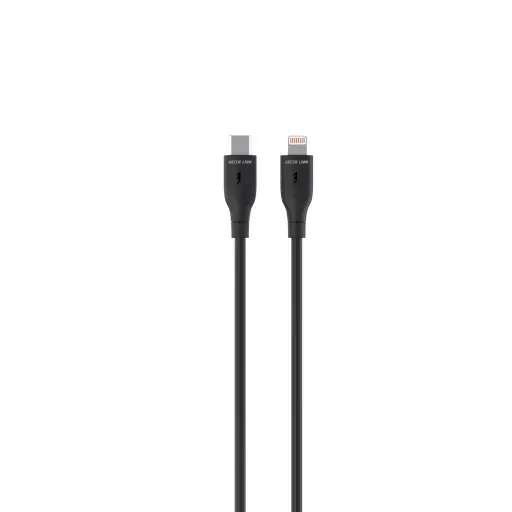 [GNPVCUSALGBK] Green Lion USB-A TO Lightning PVC Cable 1M - Black