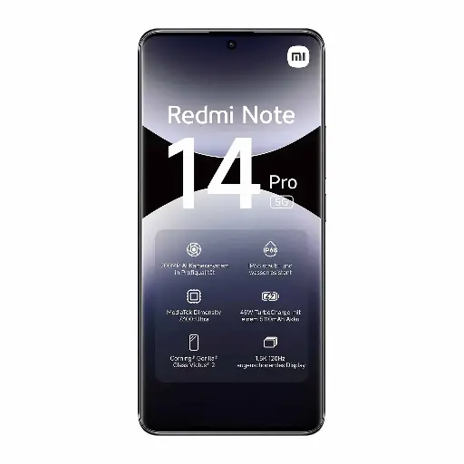 [24116RACCG-MIDNIGHTBK] REDMI NOTE 14 PRO 512GB R12 MIDNIGHT BK