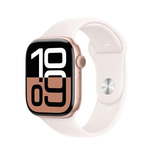 [MWWU3LW/A] APPLE WATCH SERIES 10 GPS ROSEGOLD ALUMINUM CASE LIGHT BLUSH 46MM M/L ZP/A