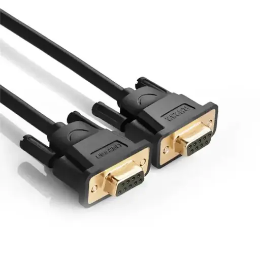 [20149] UGREEN 20149 DB9 RS232 Adapter Female to Female Cable 1.5m Black