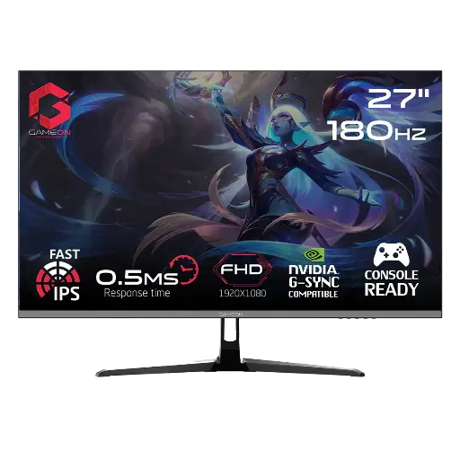 [GOPS27180IPS] GAMEON GOPS27180IPS 27" FHD, 180Hz, 0.5ms Fast IPS HDMI 2.1 Gaming Monitor (Support PS5)