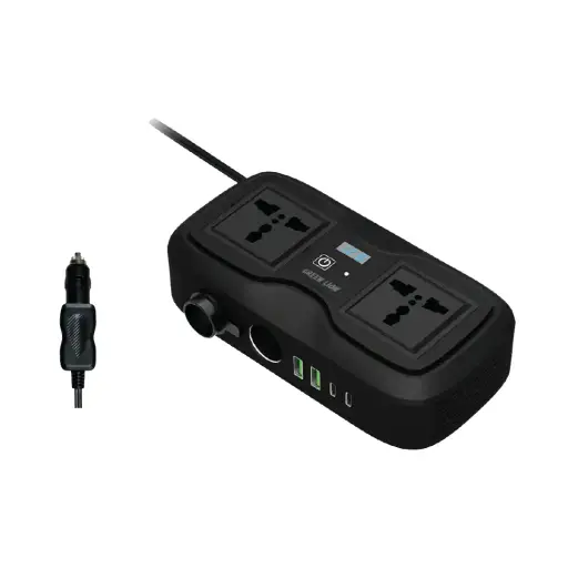 [GNGC233PIBK] Green Lion GC-233 Power Inverter with 2 Universal Socket- Black